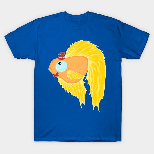 Suave Mr. Goldfish T-Shirt by SimplyKitt